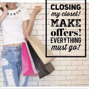Closing my closet! Make me an offer!